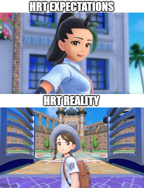 HRT EXPECTATIONS; HRT REALITY | made w/ Imgflip meme maker