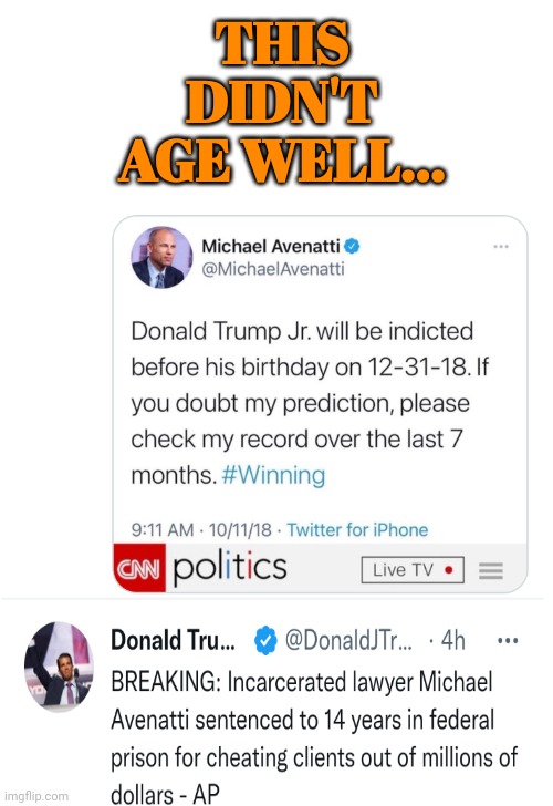 Michael Avenatti Sentenced to 14 Years in Federal Prison |  THIS DIDN'T AGE WELL... | image tagged in bend over,pickup,soap,prison | made w/ Imgflip meme maker