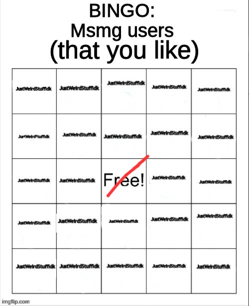 no bingo :( | made w/ Imgflip meme maker