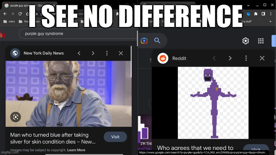 I SEE NO DIFFERENCE | made w/ Imgflip meme maker