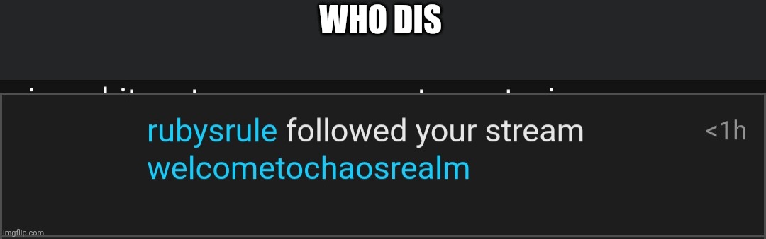 WHO DIS | made w/ Imgflip meme maker