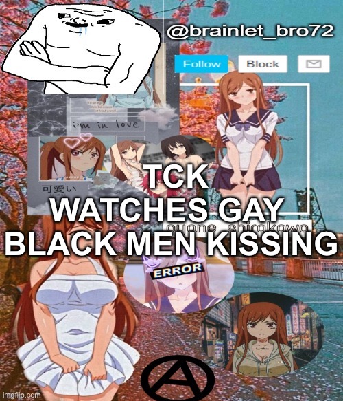 MSMG be like: | TCK WATCHES GAY 
BLACK MEN KISSING | image tagged in version 2 msmg annoucement templates be like | made w/ Imgflip meme maker