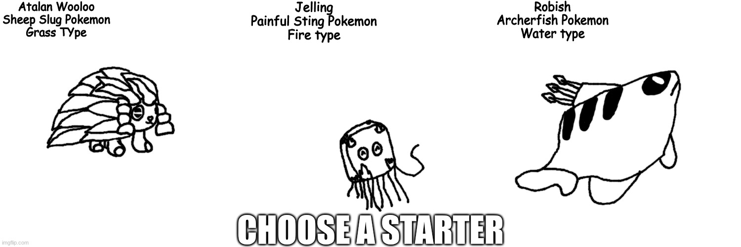 CHOOSE A STARTER | made w/ Imgflip meme maker