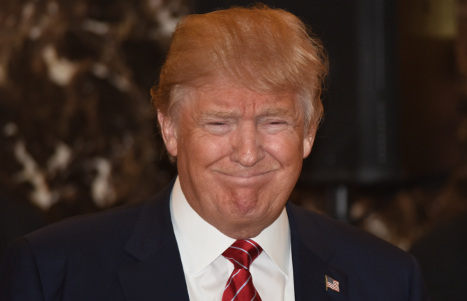 High Quality Donald Trump squinty eyes Blank Meme Template