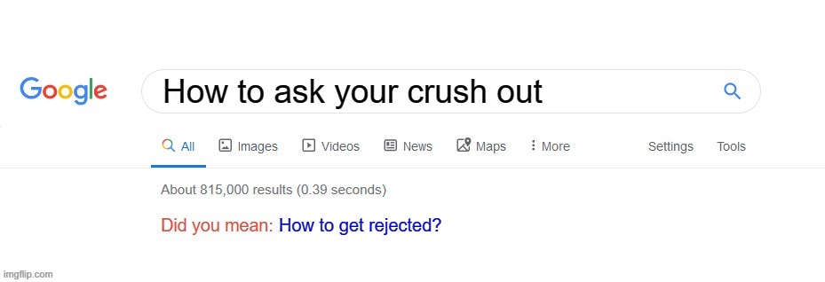 Did you mean? | How to ask your crush out; How to get rejected? | image tagged in did you mean | made w/ Imgflip meme maker