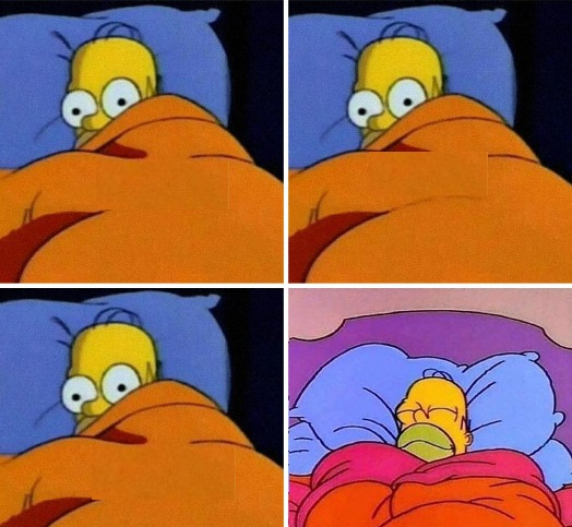 Homer Simpson Sleeping Template Blank Meme Template