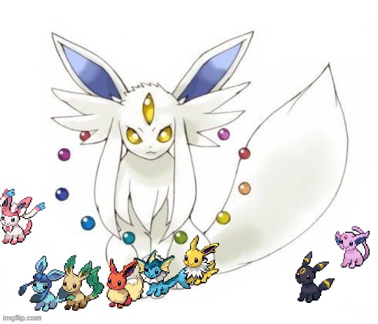 Granny Ultraeon and the baby Eeveelutions | made w/ Imgflip meme maker