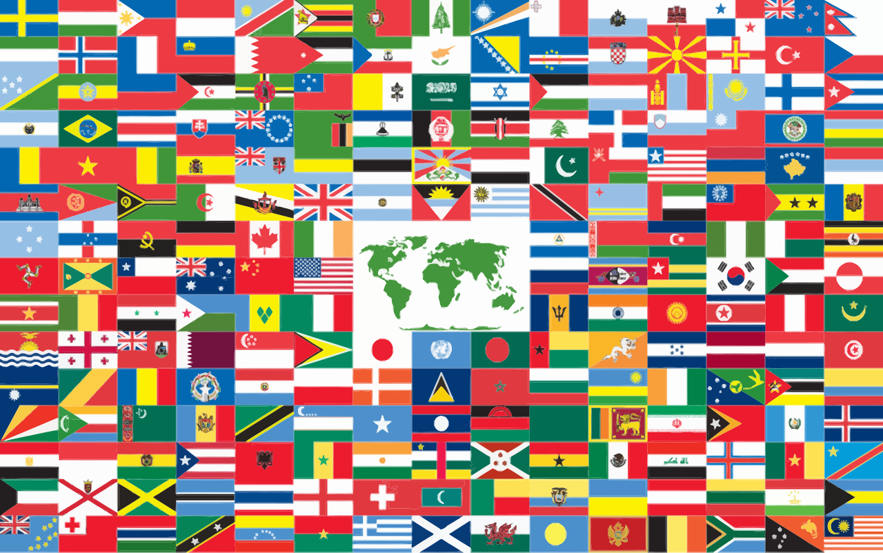 Multilingual flag v2 Blank Meme Template