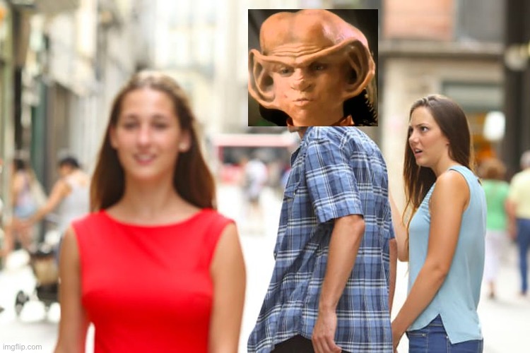 High Quality Distracted Ferengi Blank Meme Template