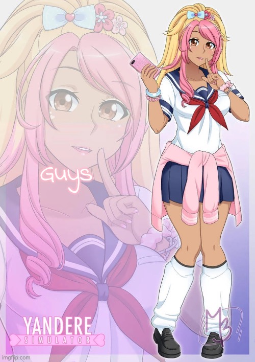 Kokoro Momoiro | Guys | image tagged in kokoro momoiro | made w/ Imgflip meme maker