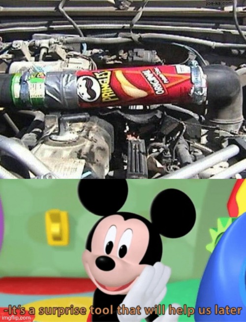 Pringles can for car | image tagged in its a suprise tool that will help us later,pringles,pringles can,car,memes,cars | made w/ Imgflip meme maker