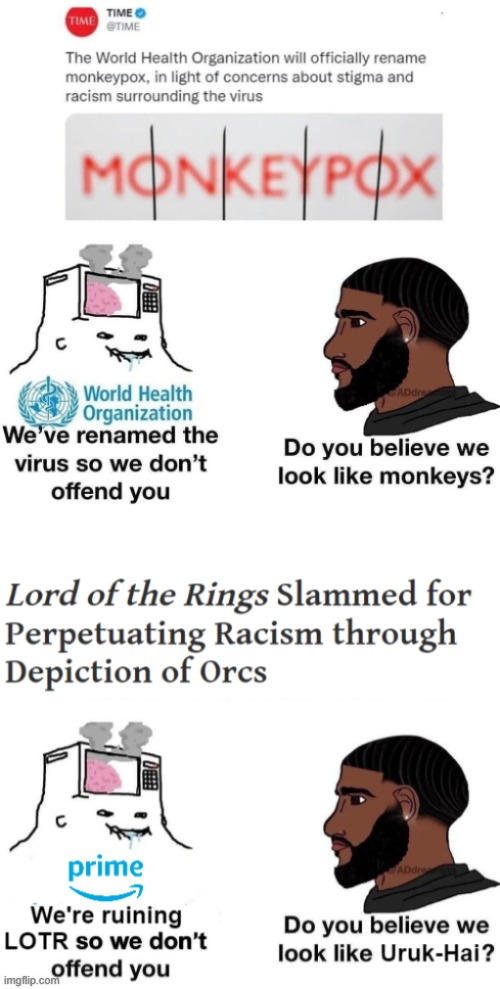 So why do the imgflip mods only censor memes comparing blacks to monkeys but not memes comparing whites to monkeys? | image tagged in do the imgflip mods,think black people,look like monkeys,or are they just,biased against,white people | made w/ Imgflip meme maker