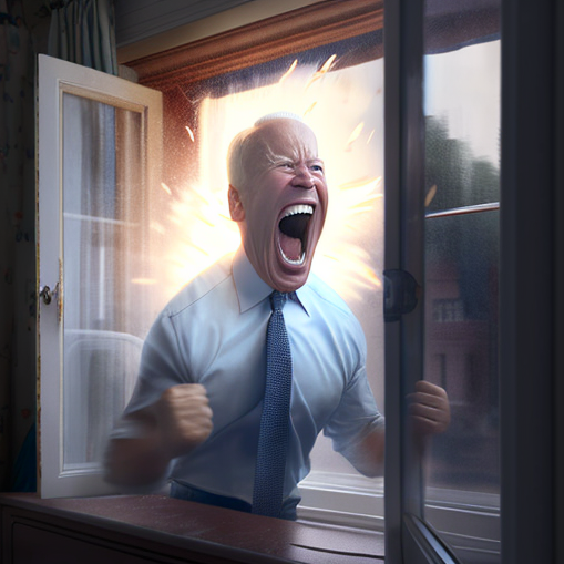 Dall-E Joe Biden Screaming Blank Meme Template
