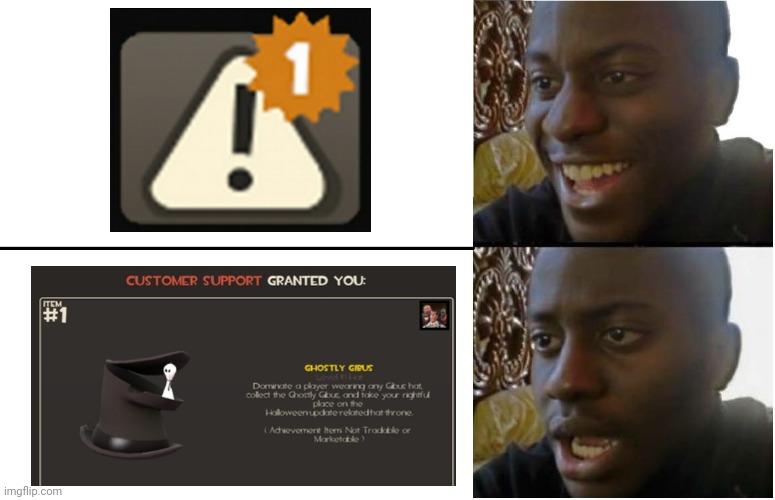 Only tf2 players will understand | image tagged in disappointed black guy,tf2,gaming,team fortress 2,memes | made w/ Imgflip meme maker
