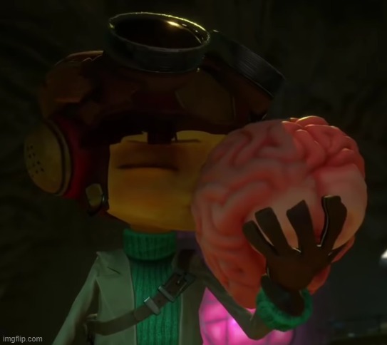 why is he kissing a brain | image tagged in raz kissing a brain | made w/ Imgflip meme maker