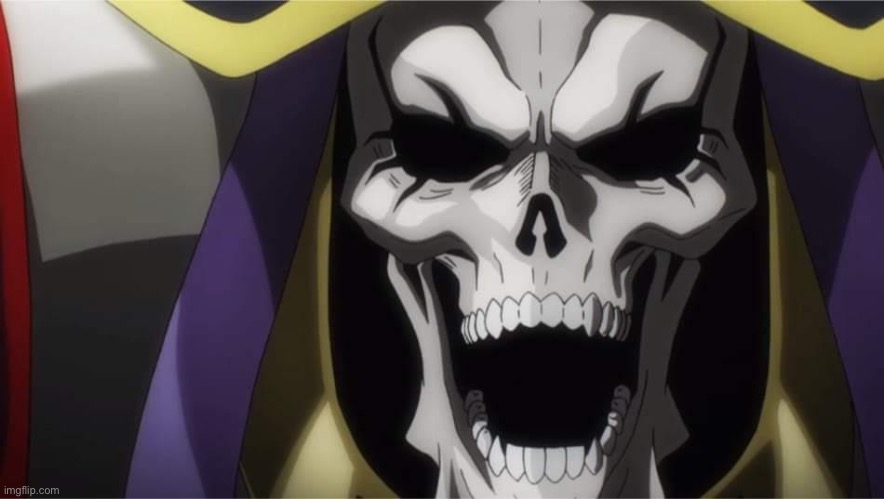 :skull: | image tagged in awesome overlord skull | made w/ Imgflip meme maker