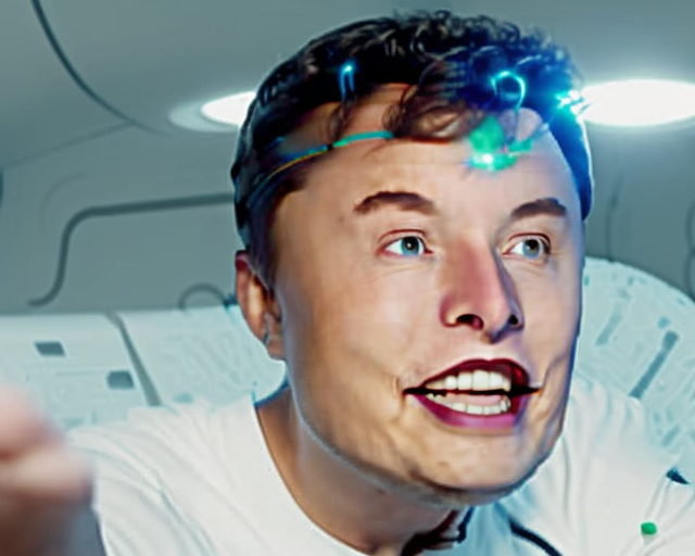 High Quality Elon Musk testing his Neurolink Blank Meme Template