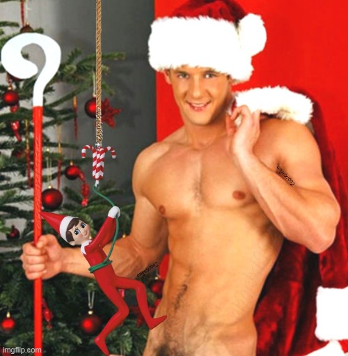 image tagged in elf on the shelf,elf on a shelf,christmas,holidays,lgbtq,gay | made w/ Imgflip meme maker