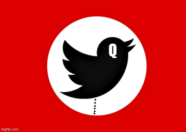Twit-tard | Q | image tagged in elon musk,twitter,facist,maga,nazi | made w/ Imgflip meme maker