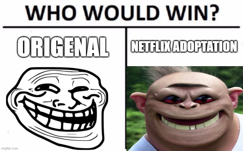 Troll face irl ? | ORIGENAL; NETFLIX ADOPTATION | image tagged in troll face,ai | made w/ Imgflip meme maker