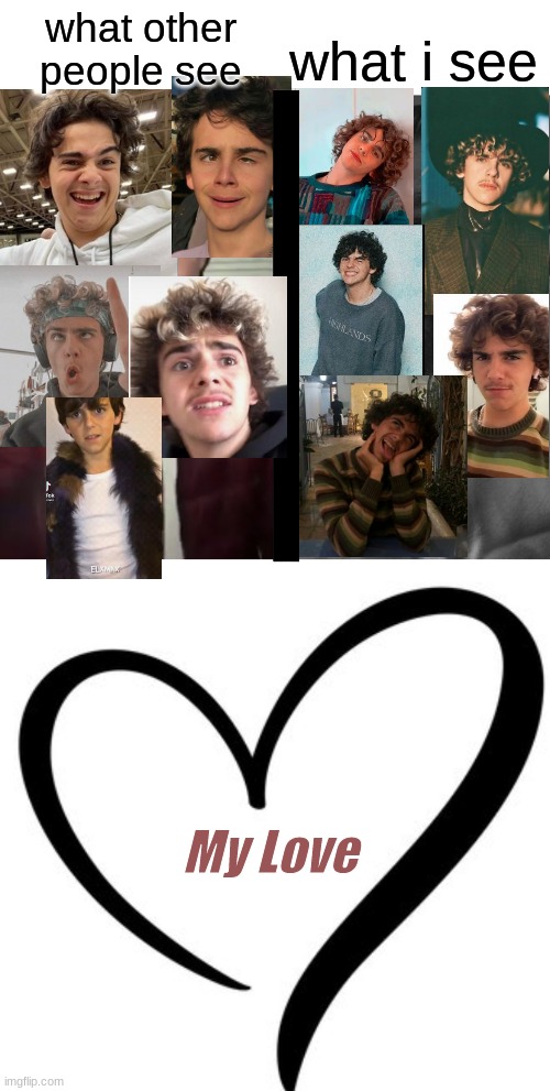 Jack Dylan Grazer | what i see; what other people see; My Love | image tagged in average fan vs average enjoyer | made w/ Imgflip meme maker