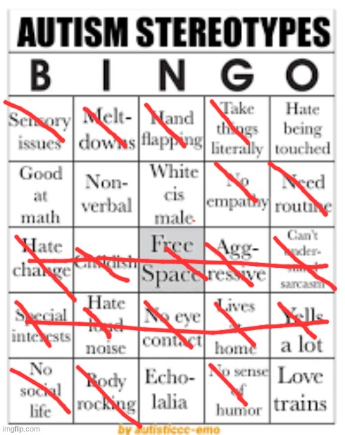 What's echolalia? | image tagged in autism stereotypes bingo | made w/ Imgflip meme maker