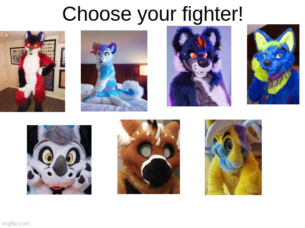 Super Smash Brothers X Furry Youtube! | Choose your fighter! | made w/ Imgflip meme maker