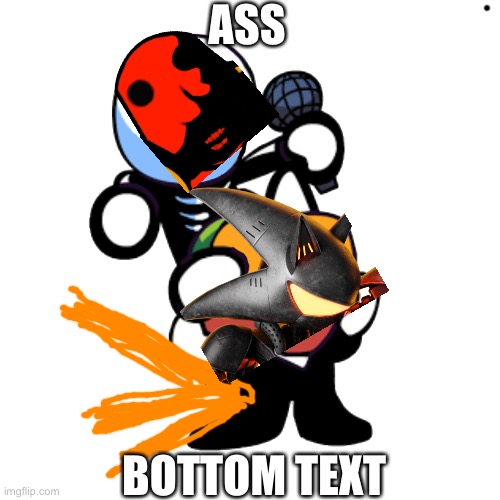 Draw a face on pump n skid | ASS; BOTTOM TEXT | image tagged in draw a face on pump n skid | made w/ Imgflip meme maker