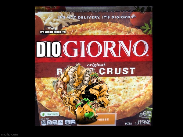 IT'S NOT OFF BRAND IT'S; DIO | made w/ Imgflip meme maker
