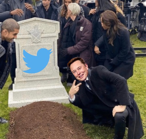 Musk FTW! | image tagged in grant gustin over grave,twitter,elon musk | made w/ Imgflip meme maker