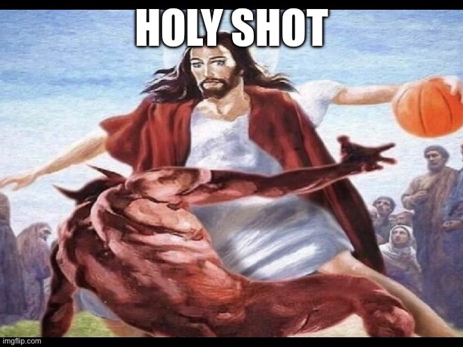 When you accidentally type holy shot | image tagged in christianity,autocorrect,puns | made w/ Imgflip meme maker