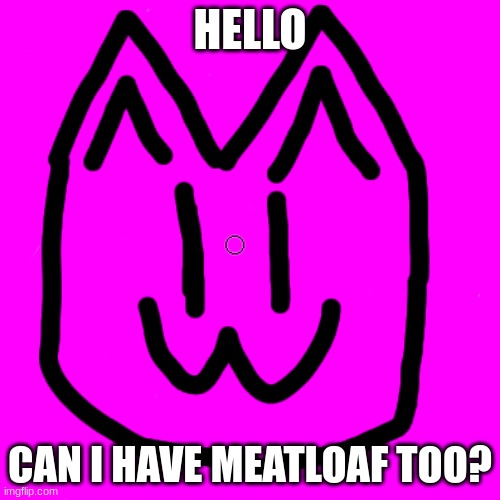 Cat | HELLO; CAN I HAVE MEATLOAF TOO? | image tagged in cat | made w/ Imgflip meme maker
