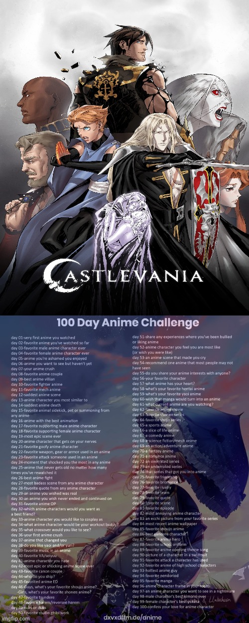 Day 6 | image tagged in 100 day anime challenge | made w/ Imgflip meme maker