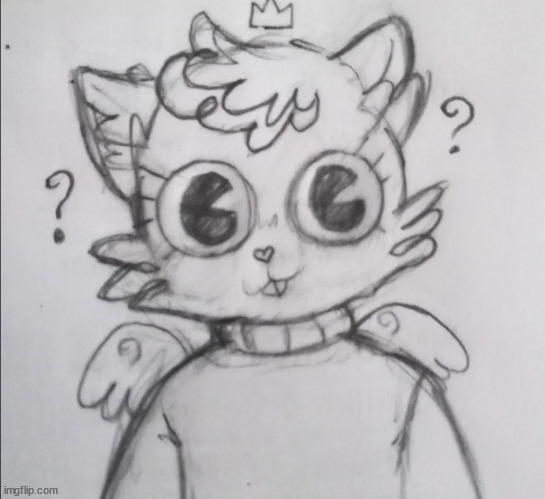kitty drawn by blue berry/mime | image tagged in kitty drawn by blue berry/mime | made w/ Imgflip meme maker