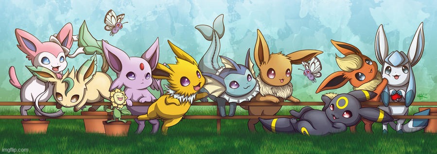 Baby Eeveelutions playing | image tagged in baby eeveelutions | made w/ Imgflip meme maker