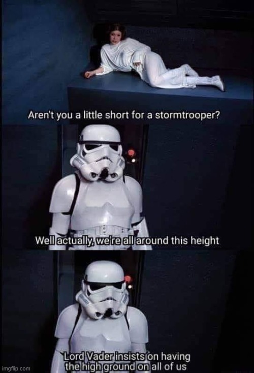 i have the high ground | image tagged in star wars,i have the high ground | made w/ Imgflip meme maker