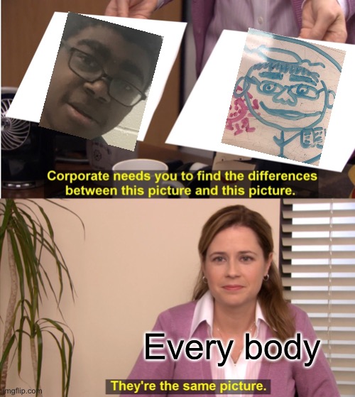 They're The Same Picture Meme | Every body | image tagged in memes,they're the same picture | made w/ Imgflip meme maker