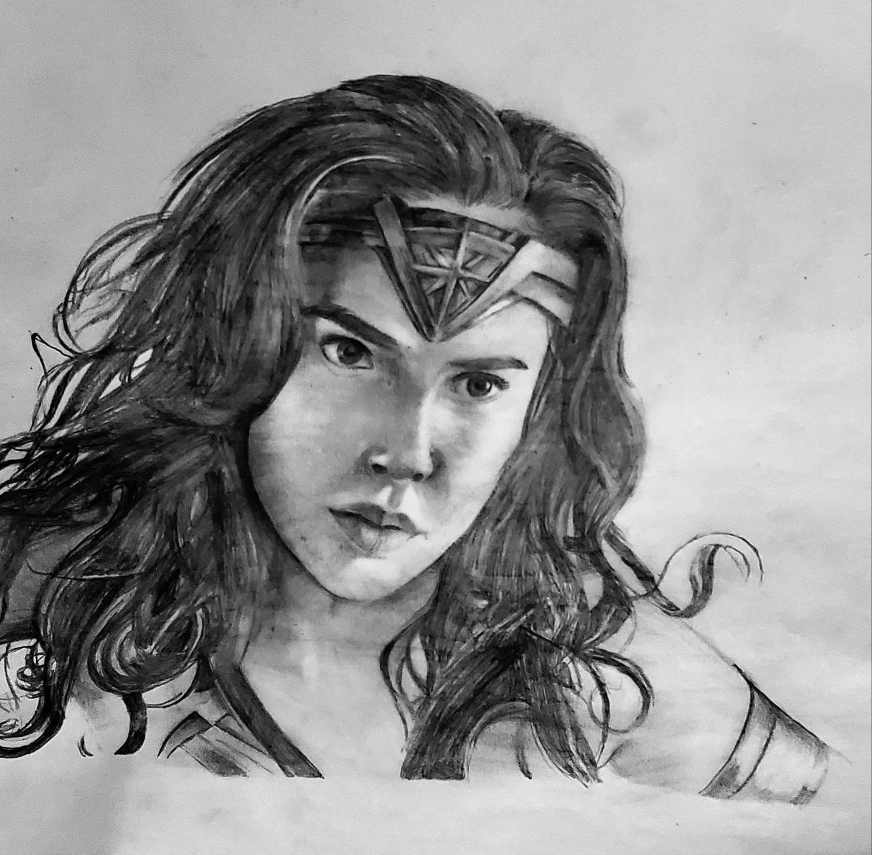 Wonder Woman drawing Blank Meme Template