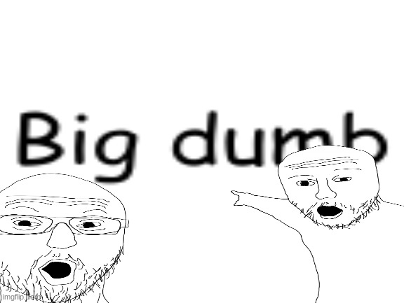 big dumb | image tagged in dumb | made w/ Imgflip meme maker