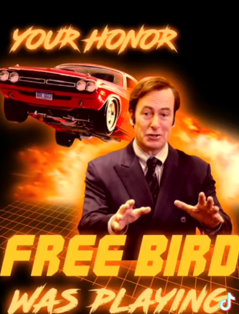 Free bird was playing Blank Meme Template