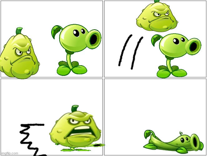 squashed peashooter | image tagged in memes,plants vs zombies | made w/ Imgflip meme maker