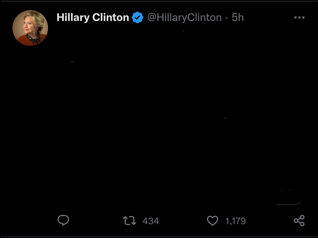 Hillary Clinton Tweet Blank Meme Template