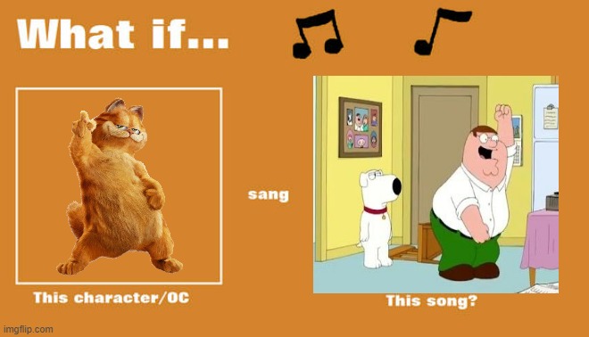 if garfield sung bird is the word | image tagged in what if this character - or oc sang this song,garfield,family guy,cats,music | made w/ Imgflip meme maker