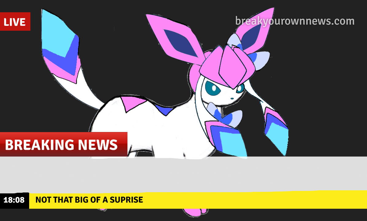 High Quality sylceon news Blank Meme Template