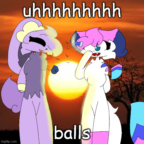 sylceon and lavender | uhhhhhhhhh; balls | image tagged in sylceon and lavender | made w/ Imgflip meme maker