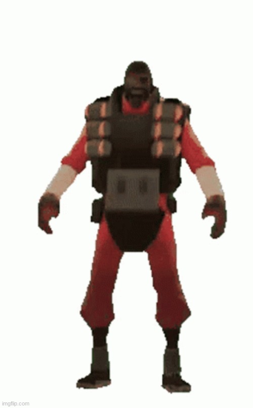 demoman stare | image tagged in demoman laughing | made w/ Imgflip meme maker