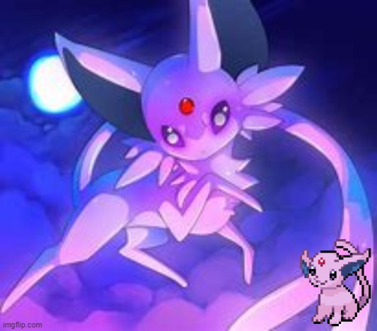 Espeon and baby Espeon | made w/ Imgflip meme maker