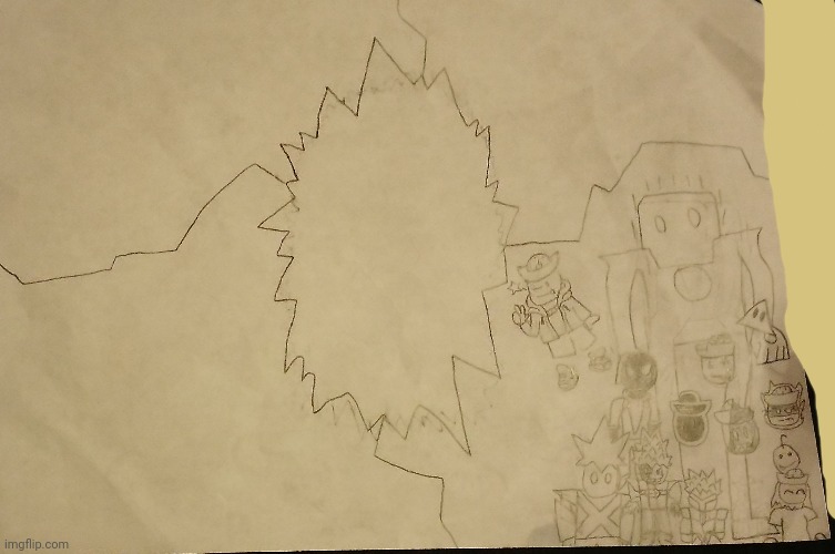 Draw all of your oc's, fit them in the spaces, and repost it (that part in the middle is reserved for Collecter) | made w/ Imgflip meme maker