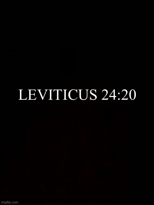 LEVITICUS 24:20 | made w/ Imgflip meme maker