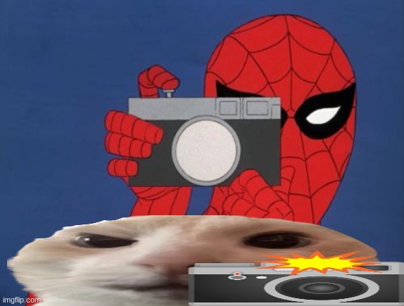 Spiderman Camera Meme | image tagged in memes,spiderman camera,spiderman | made w/ Imgflip meme maker